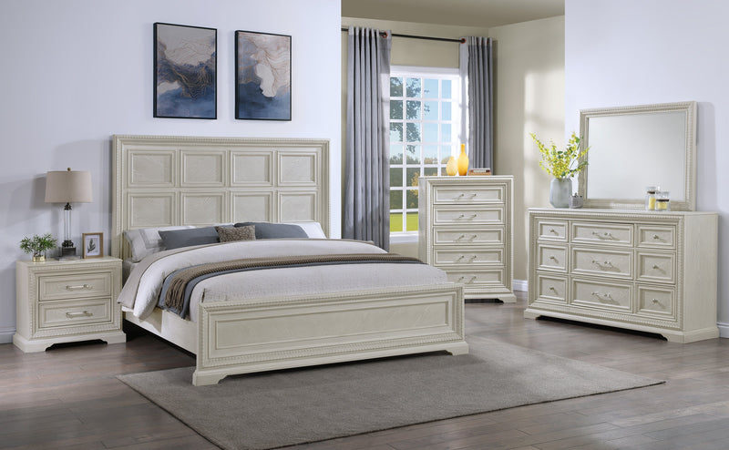 Alexandria Antique White Dresser from Crown Mark - Lara Furniture