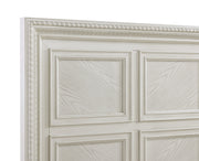 Alexandria Antique White Queen Panel Bed from Crown Mark - Lara Furniture