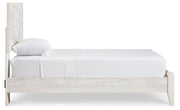 Porter Whitewash King Panel Bed with Mirrored Dresser and Chest from Ashley - Lara Furniture