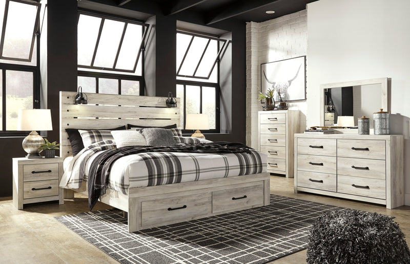 Cambeck Whitewash Footboard Storage Bedroom Set from Ashley - Lara Furniture