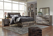 Derekson Multi Gray Footboard Storage Platform Bedroom Set from Ashley - Lara Furniture