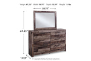 Derekson Multi Gray Dresser and Mirror -  Ashley - Lara Furniture