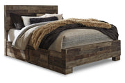 Derekson Multi Gray Queen Platform Bed with 2 Storage Drawers from Ashley - Lara Furniture