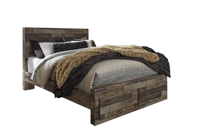 Derekson Multi Gray Footboard Storage Platform Bedroom Set from Ashley - Lara Furniture