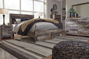Derekson Multi Gray Footboard Storage Platform Bedroom Set from Ashley - Lara Furniture