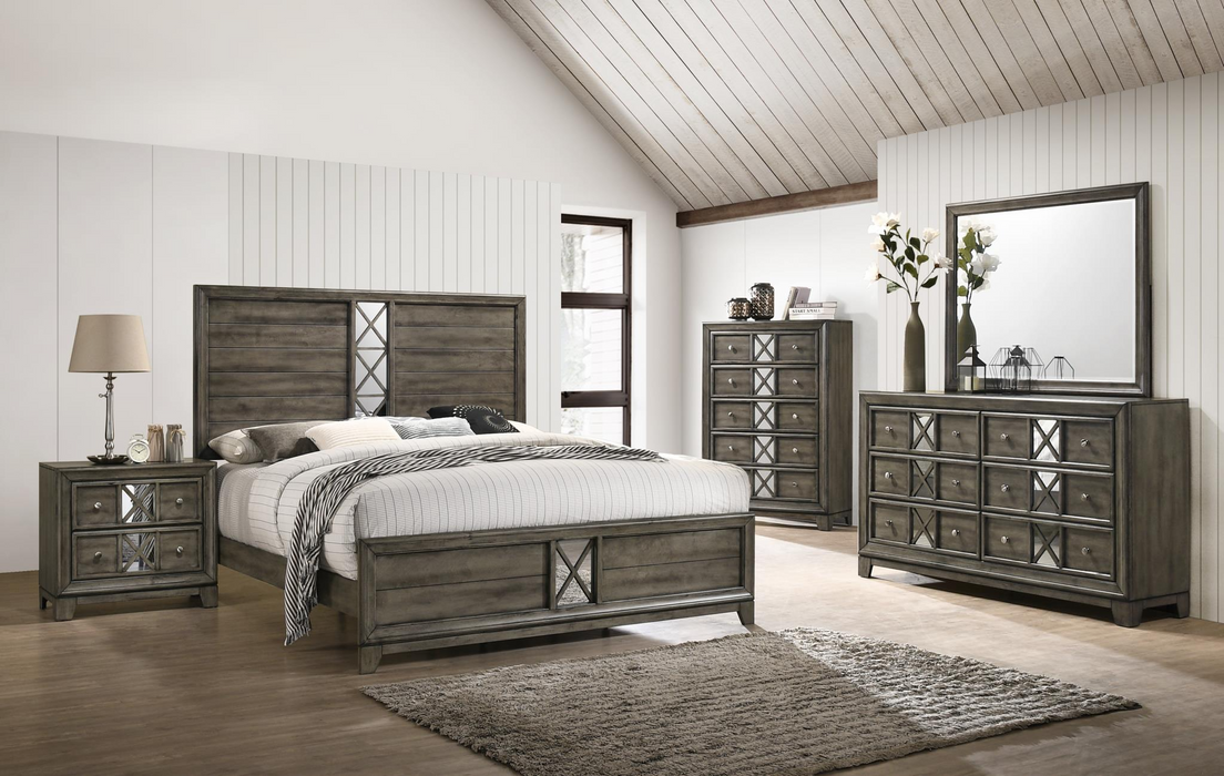 Jude Gray Panel Bedroom Set