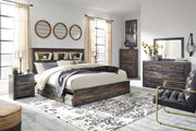 Drystan Multi Bookcase Side Storage Platform Bedroom Set from Ashley - Lara Furniture