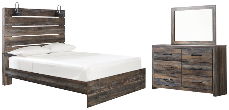 Drystan Multi Queen Panel Bed, Dresser and Mirror from Ashley - Lara Furniture