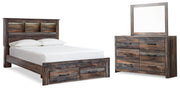 Drystan Multi Full Bookcase Storage Bed, Dresser and Mirror from Ashley - Lara Furniture