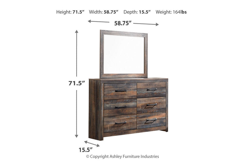 Drystan Multi Dresser and Mirror -  Ashley - Lara Furniture