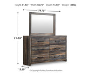 Drystan Multi Queen Panel Bed, Dresser and Mirror from Ashley - Lara Furniture