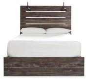 Drystan Multi Queen Panel Bed with Storage, Dresser and Mirror from Ashley - Lara Furniture