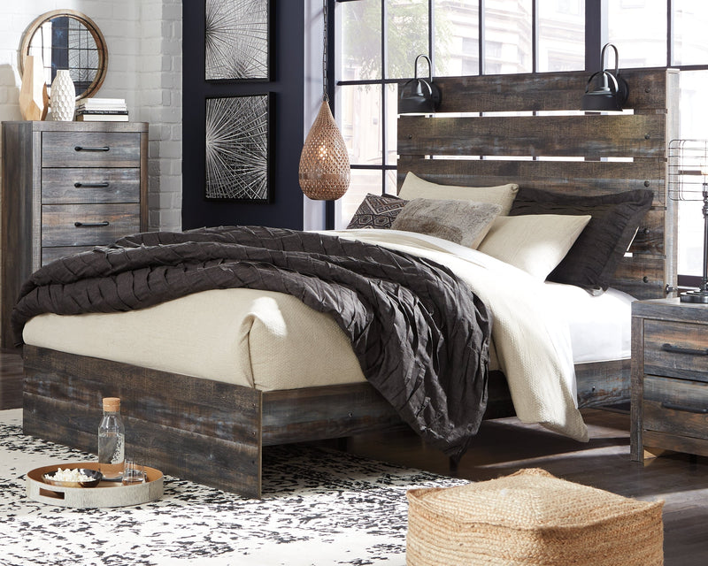 Drystan Multi Queen Panel Bed, Dresser and Mirror from Ashley - Lara Furniture