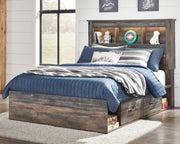 Drystan Multi Full Panel Bookcase Bed, with Storage, Dresser and Mirror from Ashley - Lara Furniture