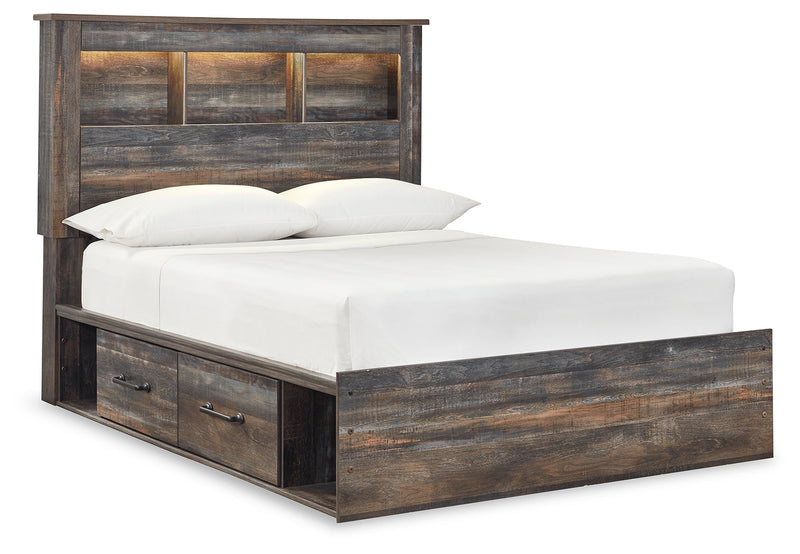 Drystan Multi Full Panel Bookcase Bed, with Storage, Dresser and Mirror from Ashley - Lara Furniture