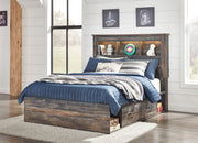 Drystan Multi Bookcase Side Storage Platform Youth Bedroom Set - Lara FurnitureYouth Bedroom Set