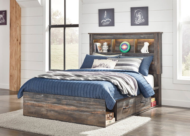 Drystan Multi Bookcase Side Storage Platform Youth Bedroom Set from Ashley - Lara Furniture