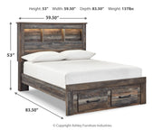 Drystan Multi Full Bookcase Storage Bed, Dresser and Mirror from Ashley - Lara Furniture