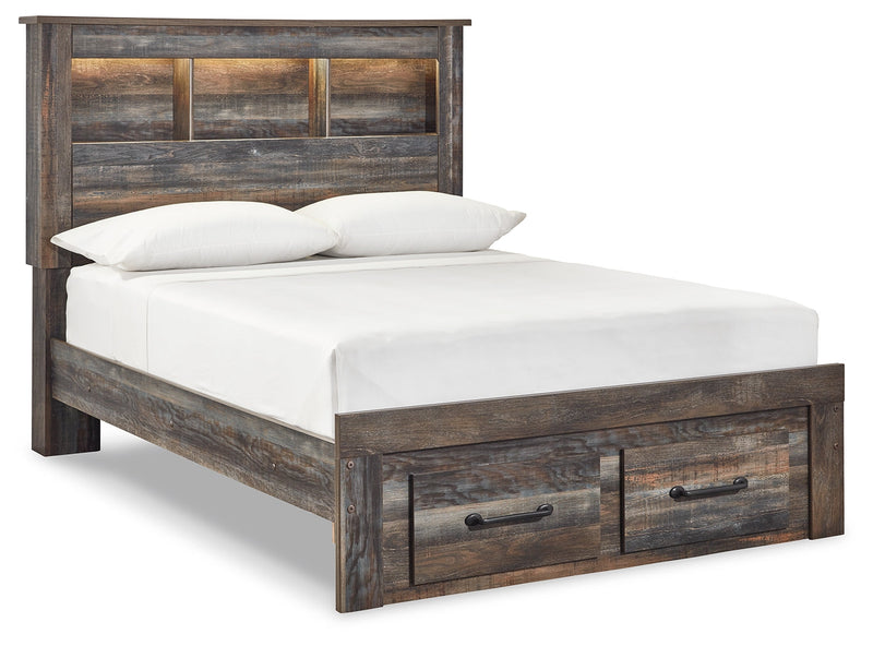 Drystan Multi Full Bookcase Storage Bed, Dresser and Mirror from Ashley - Lara Furniture