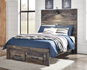 Drystan Multi Full Panel Storage Bed, Dresser, Mirror and Nightstand from Ashley - Lara Furniture