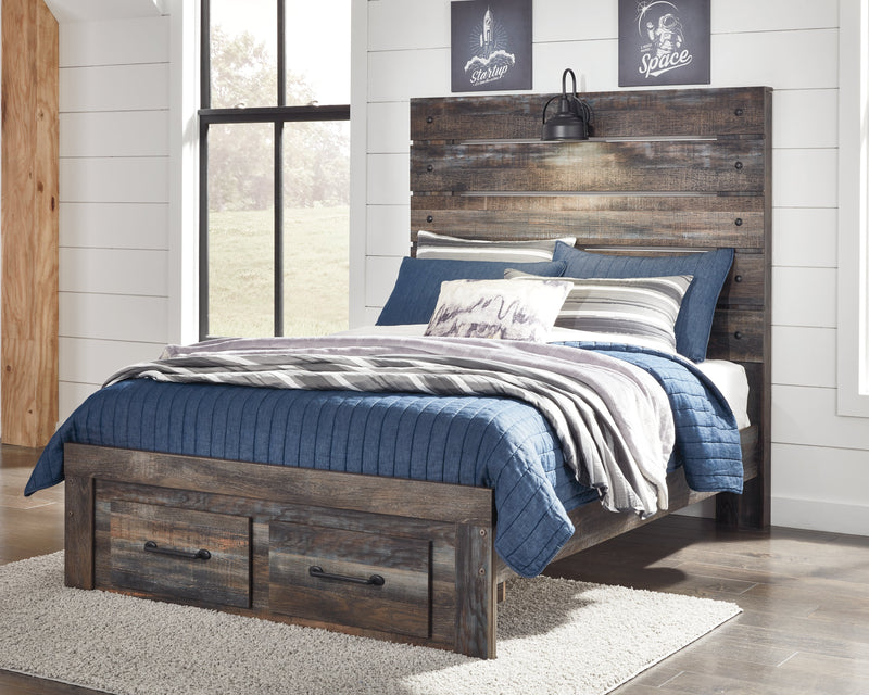 Drystan Multi Full Panel Storage Bed, Dresser, Mirror and Nightstand from Ashley - Lara Furniture