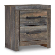 Drystan Multi Color Queen Panel Bed with Mirrored Dresser and 2 Nightstands from Ashley - Lara Furniture