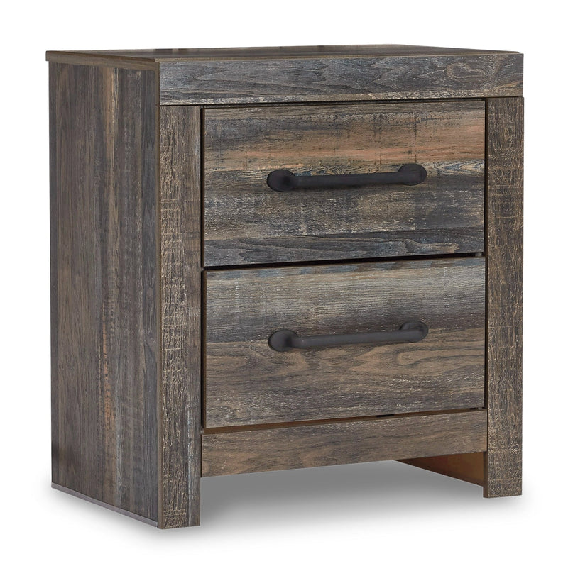 Drystan Multi Queen Panel Bed with Mirrored Dresser and 2 Nightstands from Ashley - Lara Furniture