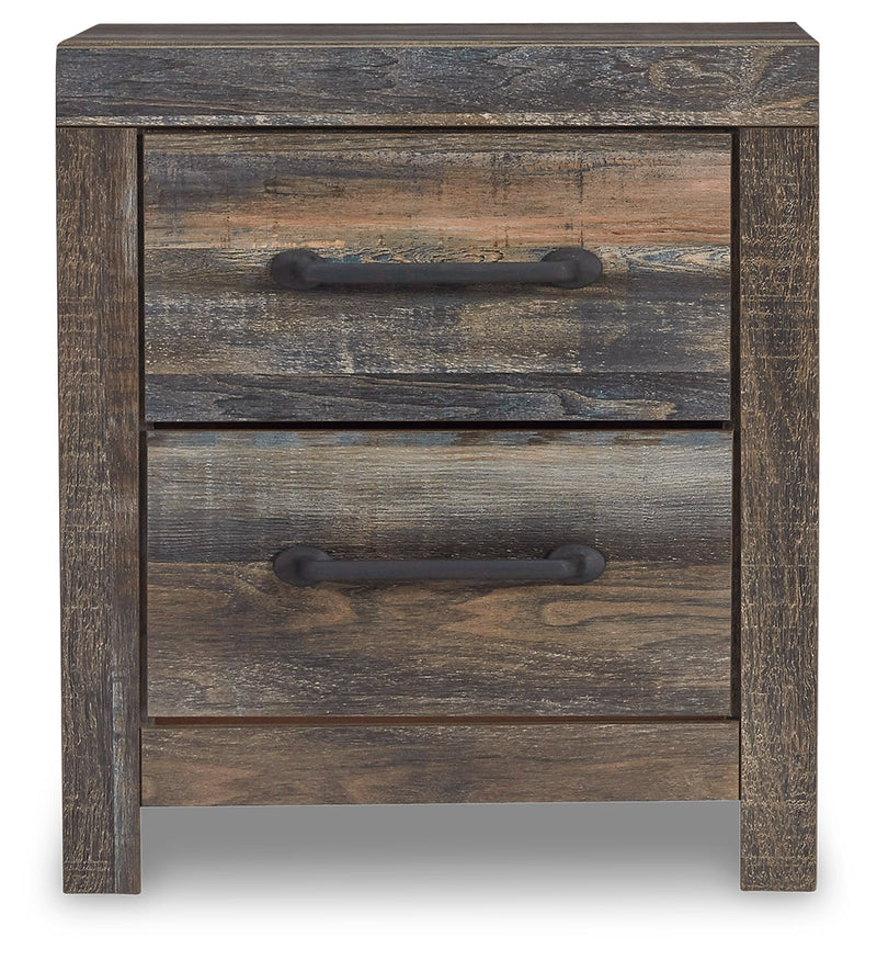 Drystan Multi Color King Panel Bed with Under Bed Storage, Dresser, Mirror and Nightstand from Ashley - Lara Furniture