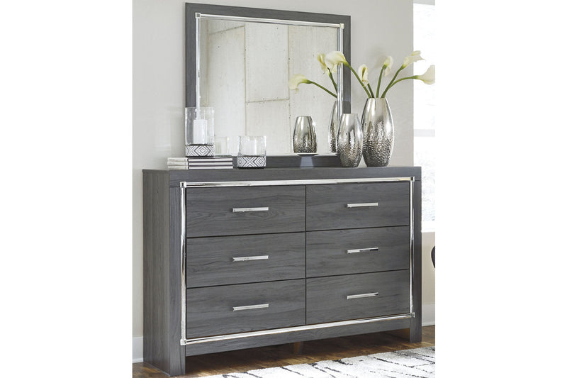 Lodanna Gray Dresser and Mirror -  Ashley - Lara Furniture