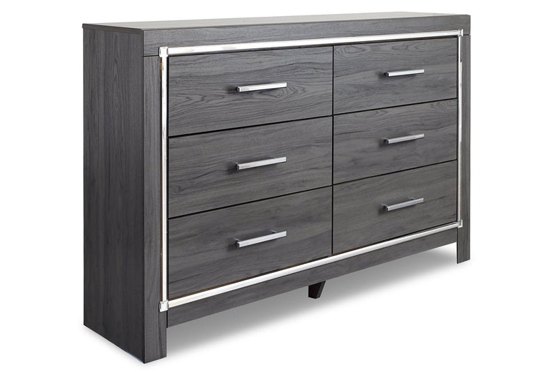 Lodanna Gray Dresser and Mirror -  Ashley - Lara Furniture
