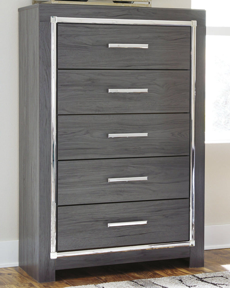 Lodanna Gray Full Storage Bed, Chest and Nightstand from Ashley - Lara Furniture