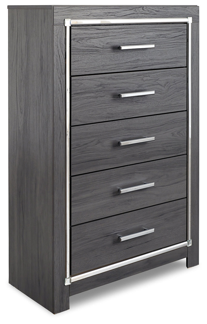 Lodanna Gray Full Storage Bed, Chest and Nightstand from Ashley - Lara Furniture