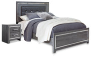 Lodanna Gray Queen Panel Bed and Nightstand from Ashley - Lara Furniture