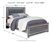 Lodanna Gray Queen Panel Bed and Nightstand from Ashley - Lara Furniture