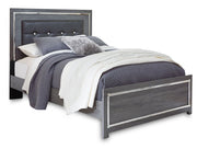 Lodanna Gray Queen Panel Bed and Nightstand from Ashley - Lara Furniture
