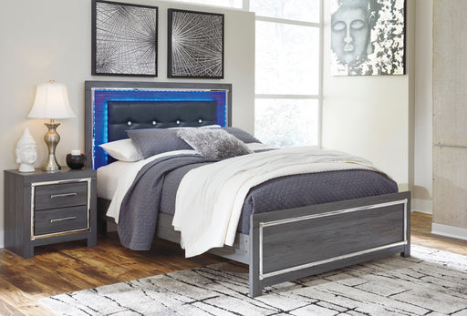 Lodanna Gray Queen Platform Bed - Lara FurnitureQueen Bed