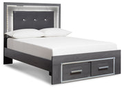 Lodanna Gray Full Storage Bed, Chest and Nightstand from Ashley - Lara Furniture