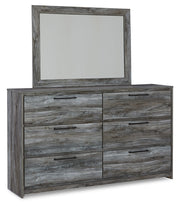 Baystorm Gray Queen Panel Bed with 2 Side Storage, Dresser, Mirror, and Nightstand from Ashley - Lara Furniture