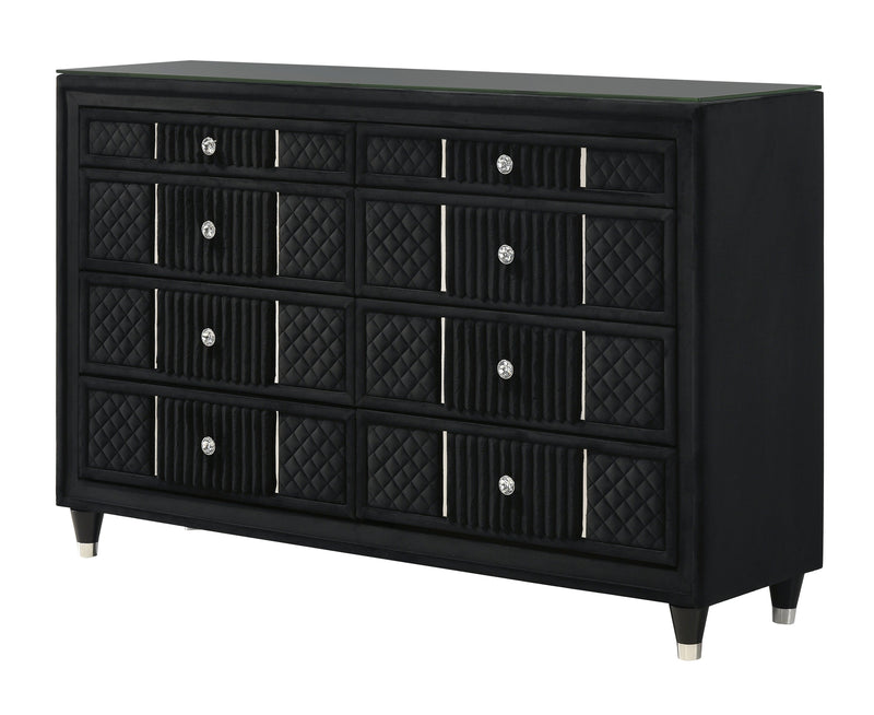 Armany Black Dresser from Crown Mark - Lara Furniture