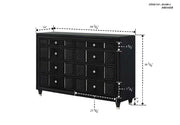 Armany Black Dresser from Crown Mark - Lara Furniture