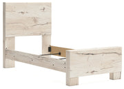Lawroy Light Natural Twin Panel Bed, Dresser and Mirror from Ashley - Lara Furniture