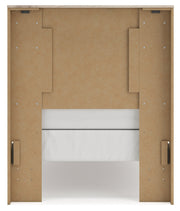 Lawroy Light Natural Twin Panel Bed, Dresser and Mirror from Ashley - Lara Furniture