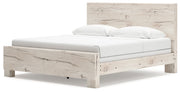 Lawroy Light Natural King Panel Bed, Dresser, Mirror and Nightstand from Ashley - Lara Furniture