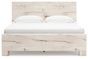 Lawroy Light Natural King Panel Bed, Dresser, Mirror and Nightstand from Ashley - Lara Furniture