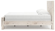 Lawroy Light Natural King Panel Bed, Dresser and Mirror from Ashley - Lara Furniture