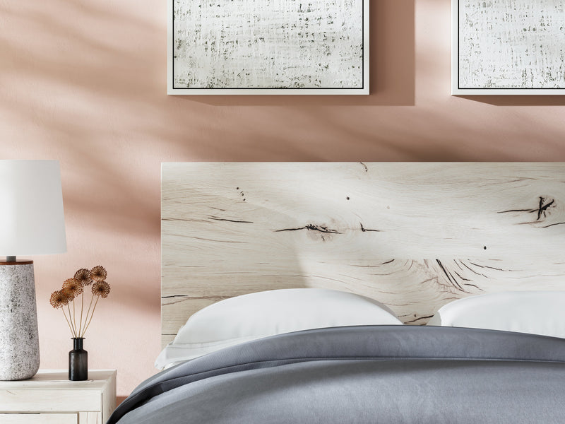 Lawroy Light Natural Full Panel Bed, Dresser and Mirror from Ashley - Lara Furniture