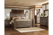 Juararo Dark Brown Dresser and Mirror -  Ashley - Lara Furniture