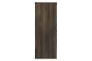 Juararo Dark Brown Dresser and Mirror -  Ashley - Lara Furniture