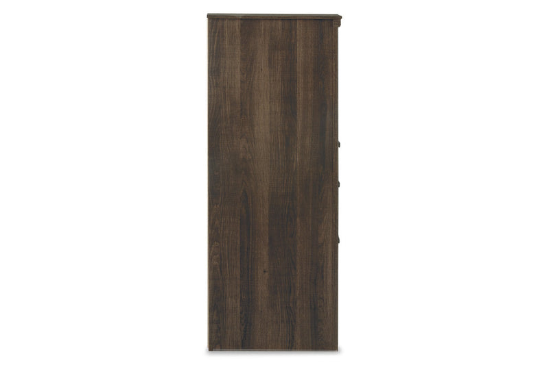 Juararo Dark Brown Dresser and Mirror -  Ashley - Lara Furniture