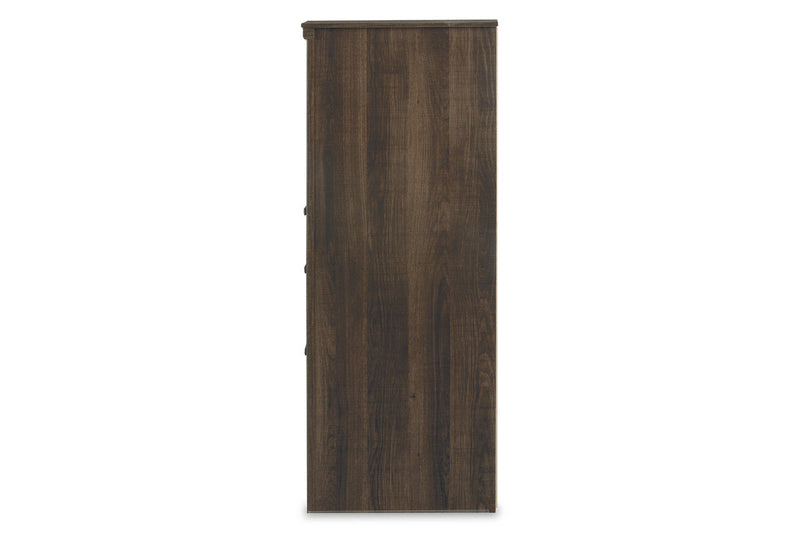 Juararo Dark Brown Dresser and Mirror -  Ashley - Lara Furniture